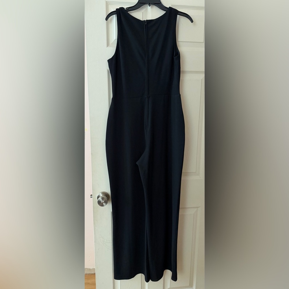 Chic Black Button-Front Jumpsuit - image 3